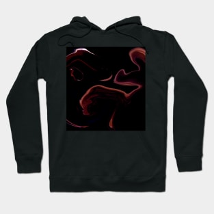 Spilled Wine - Digital Liquid Paint Swirls Hoodie